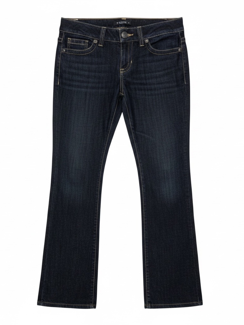 Guess Bootcut Stretch Dark Indigo Flare Jeans Pockets Sz 29 | EUC - Picture 2 of 10